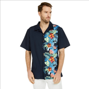 HAWAII HANGOVER 100% COTTON mens' Tropical Hawaiian Button Up Shirt 2XL